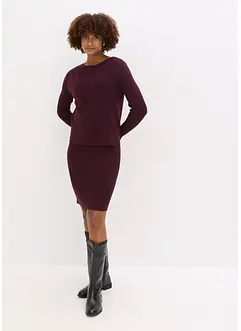 Gebreide jurk en spencer (2-dlg. set), bonprix