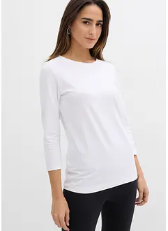 Shirt met 3/4 mouwen van biologisch katoen, bonprix