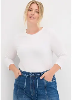 Shirt met 3/4 mouwen van biologisch katoen, bonprix