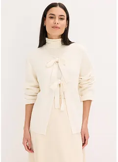 Fijngebreid vest in een katoenmix, bonprix