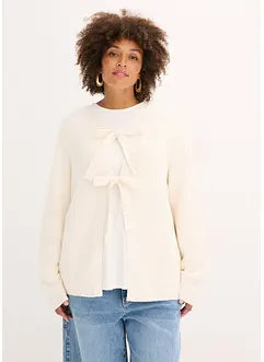 Fijngebreid vest in een katoenmix, bonprix