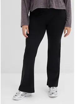 Flared broek van biologisch katoen met stretch, bonprix