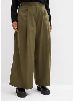 Broek in een viscosemix met gespen aan de zijkanten, bonprix