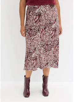 Satijnen rok met structuur, bonprix