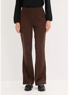 Flared broek van imitatiesuède, bonprix