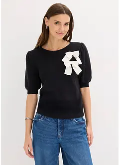 Trui met strikapplicatie, bonprix