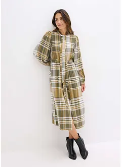 Midi jurk met strik, bonprix