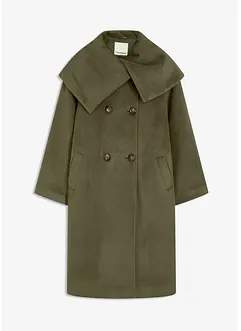 Jas in wollook met wijde kraag, bonprix