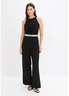 Jumpsuit van gestructureerde crèpe, bonprix