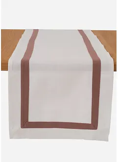 Tafelloper van biologisch katoen met een gekleurde rand, bonprix