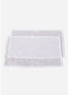 Placemats met een decoratieve bies (set van 2), bonprix