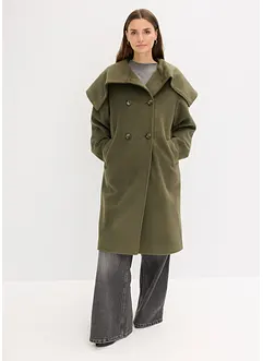Jas in wollook met wijde kraag, bonprix