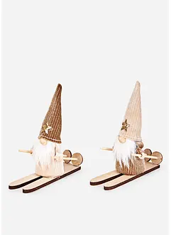 Decoratieve dwergen (skiërs) (set van 2), bonprix