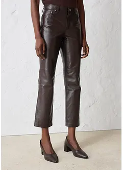 Leren broek van lamsnappa, bonprix