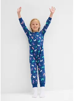 Pyjama onesie en poppen onesie van biologisch katoen (2-dlg. set), bonprix