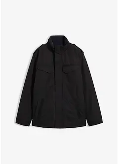 Waterdichte outdoor jas met oprolbare capuchon en epauletten, bonprix