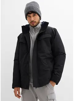 Waterdichte outdoor jas met oprolbare capuchon en epauletten, bonprix