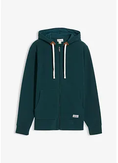 Fleece vest met capuchon en opgestikte zakken, bonprix