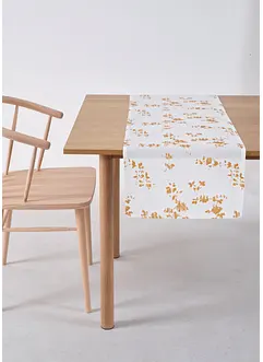 Tafelloper van biologisch katoen met glanzende print, bonprix