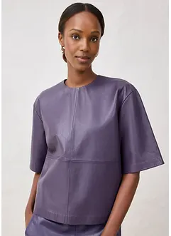 Leren tuniek van lamsnappa, bonprix