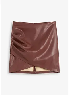 Korte imitatieleren rok, bonprix