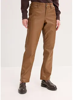 Broek van imitatieleer met een comfortband, bonprix