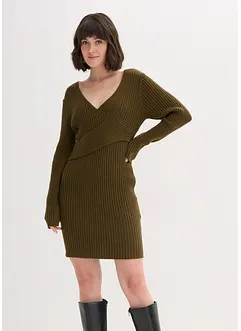 Gebreide jurk in een viscosemix, bonprix