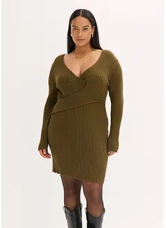 Gebreide jurk in een viscosemix, bonprix