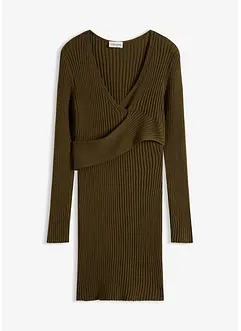 Gebreide jurk in een viscosemix, bonprix