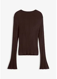 Semi-transparant gebreid shirt, bonprix