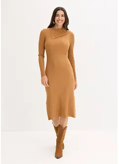 Gebreide jurk in een soepele viscosemix, bonprix
