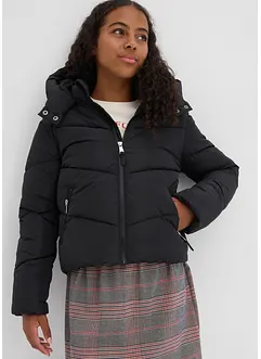 Warm gevoerde puffer jacket met capuchon, bonprix