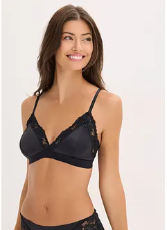 Bralette van glanzend materiaal, bonprix