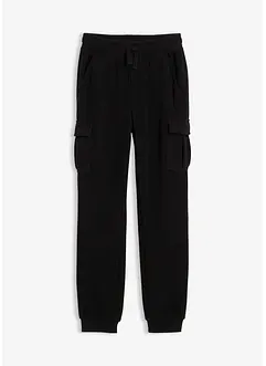 Fleece cargo broek, regular fit, bonprix