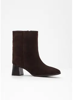 Enkellaarsjes van leer, bonprix