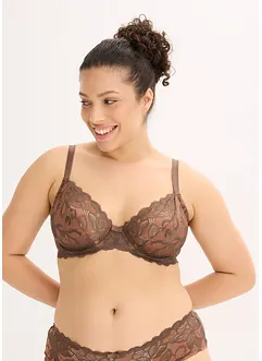 Bh met beugels van tweekleurig kant, bonprix