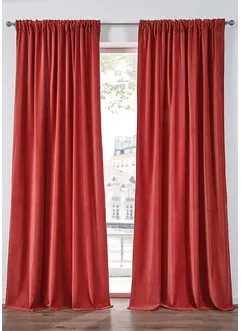 Fluwelen gordijn van biologisch katoen (1 stuk), bonprix