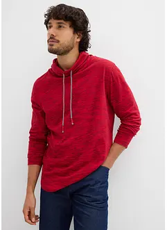 Longsleeve met sjaalkraag, bonprix