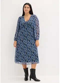 Midi jurk van mesh, bonprix