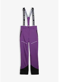 Waterafstotende skibroek van softshell met stretch, straight, bonprix
