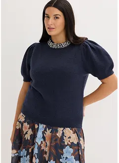 Trui met strass applicatie, bonprix