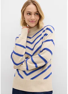 Trui met structuurstrepen, bonprix