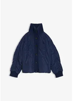 Gewatteerde jas met gebreide mouwboorden, bonprix