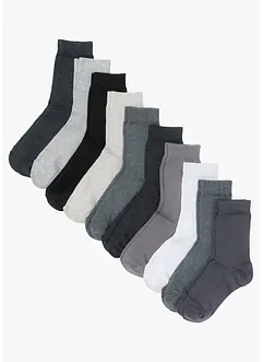 Basic sokken met biologisch katoen (10 paar), bonprix
