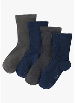 Sokken met niet-knellend boordje (4 paar), bonprix