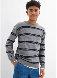 Fijngebreide trui van recyclebaar katoen, bonprix