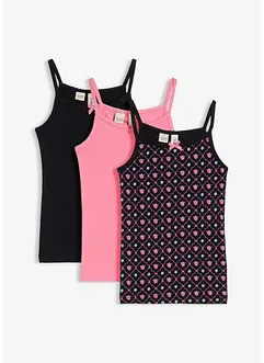 Top met zacht biologisch katoen (set van 3), bonprix
