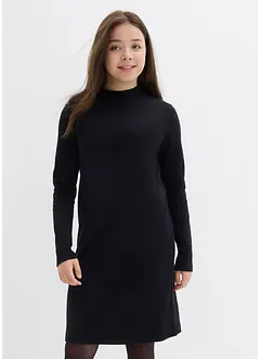 Jersey jurk met opstaande kraag, bonprix