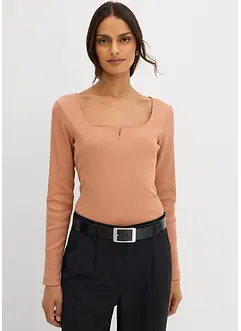 Geribd shirt van biologisch katoen, bonprix