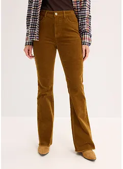 Flared broek van corduroy, bonprix
